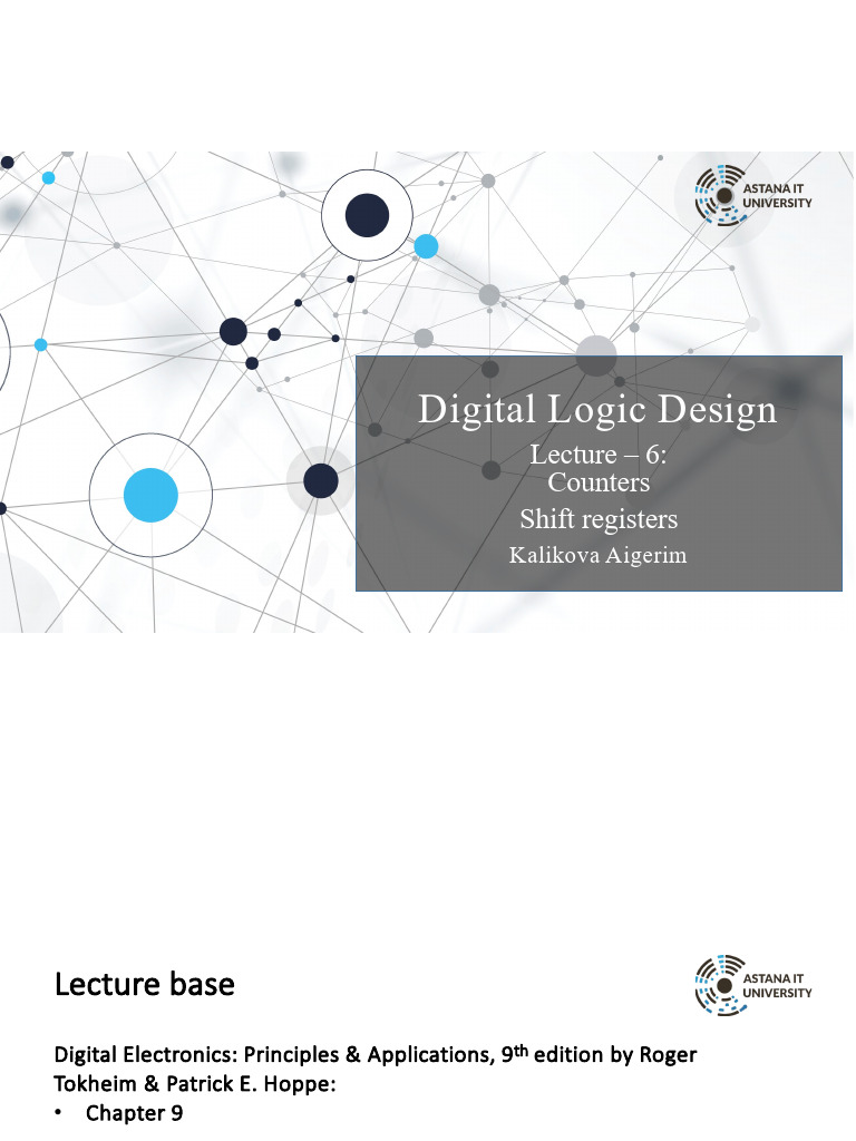 Digital Logic Design: Counters & Shift Registers | PDF | Computer ...