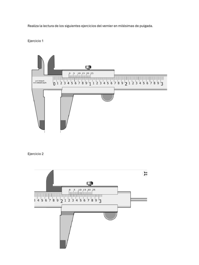 Ejercicos Vernier Micro 29 de Oct 2025 | PDF