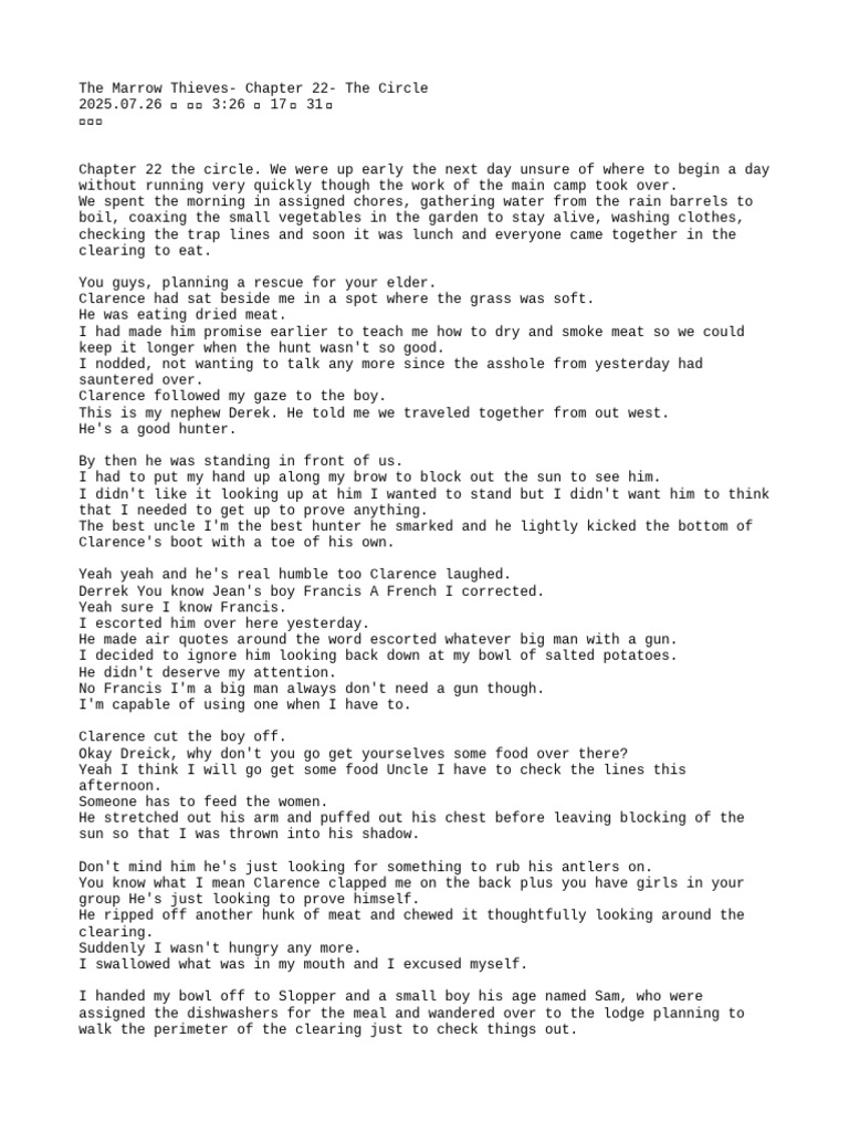 Chapter 22: The Circle Summary | PDF