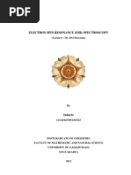 Download ELECTRON SPIN RESONANCE ESR SPECTROSCOPY by Indarto Al-kimia SN94193896 doc pdf