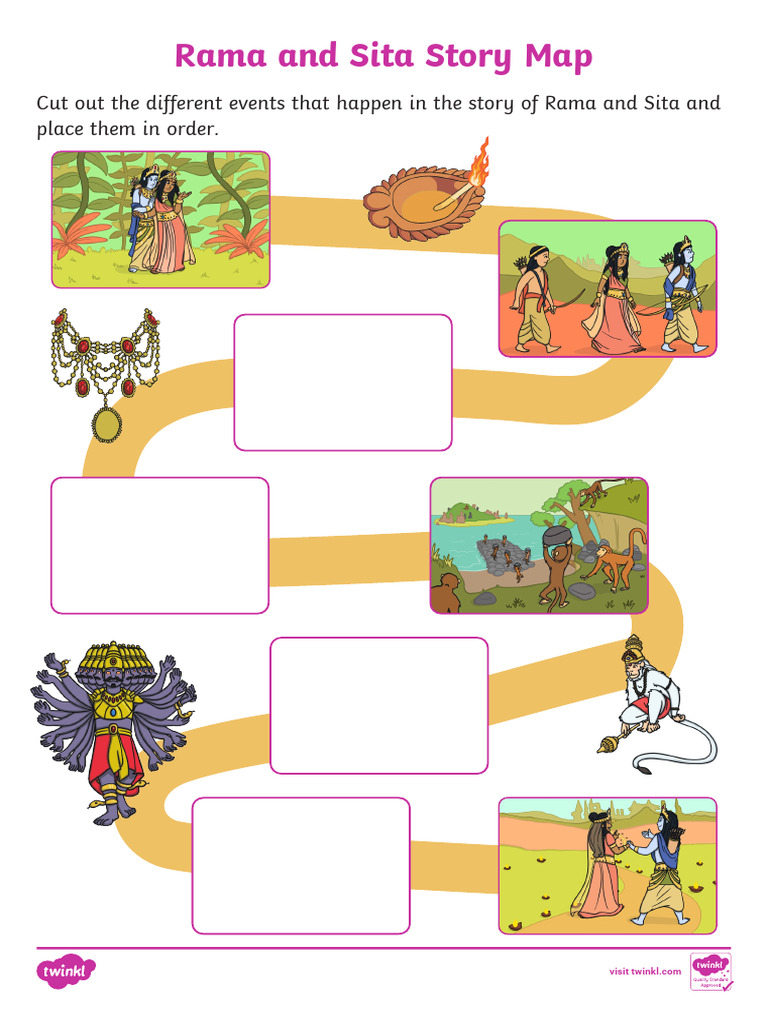 T TP 1632737039 Rama and Sita Cut and Stick Story Map Activity Ver 3 | PDF
