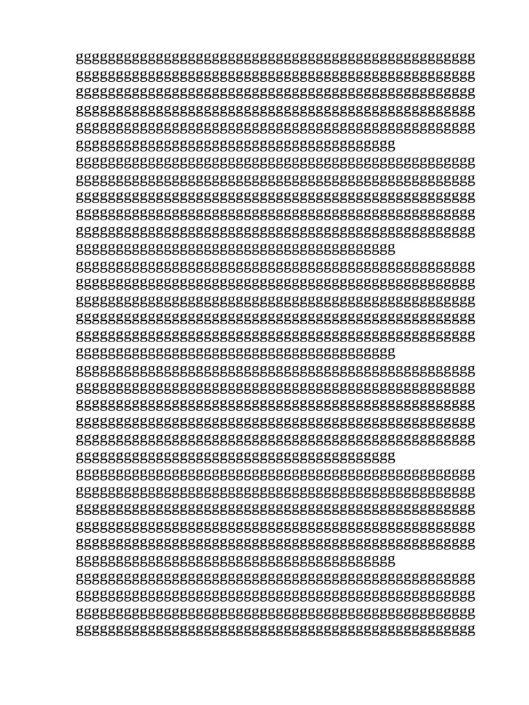 Document of Repeated Characters | PDF