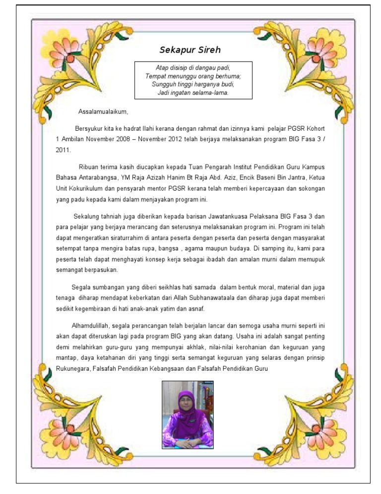 Sekapur Sireh Pdf