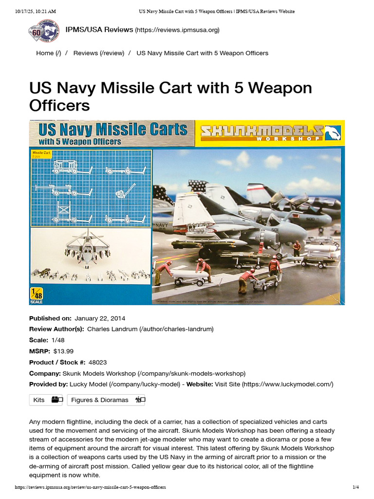 Plasti - 1-48 - Us Navy Missile Carts - Skinkmodels | PDF