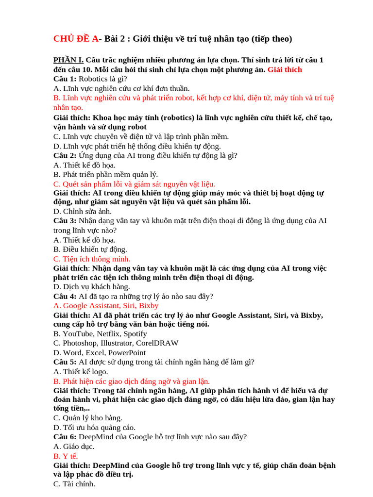 Lương Ngọc Lan, Bài 2 Chủ Đề a, Lớp 12A2 | PDF