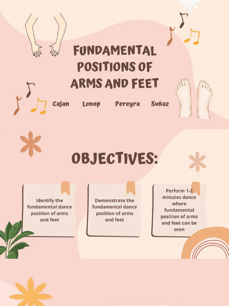 Lesson 2 PE - Fundamental Positions of Arms and Feet | PDF