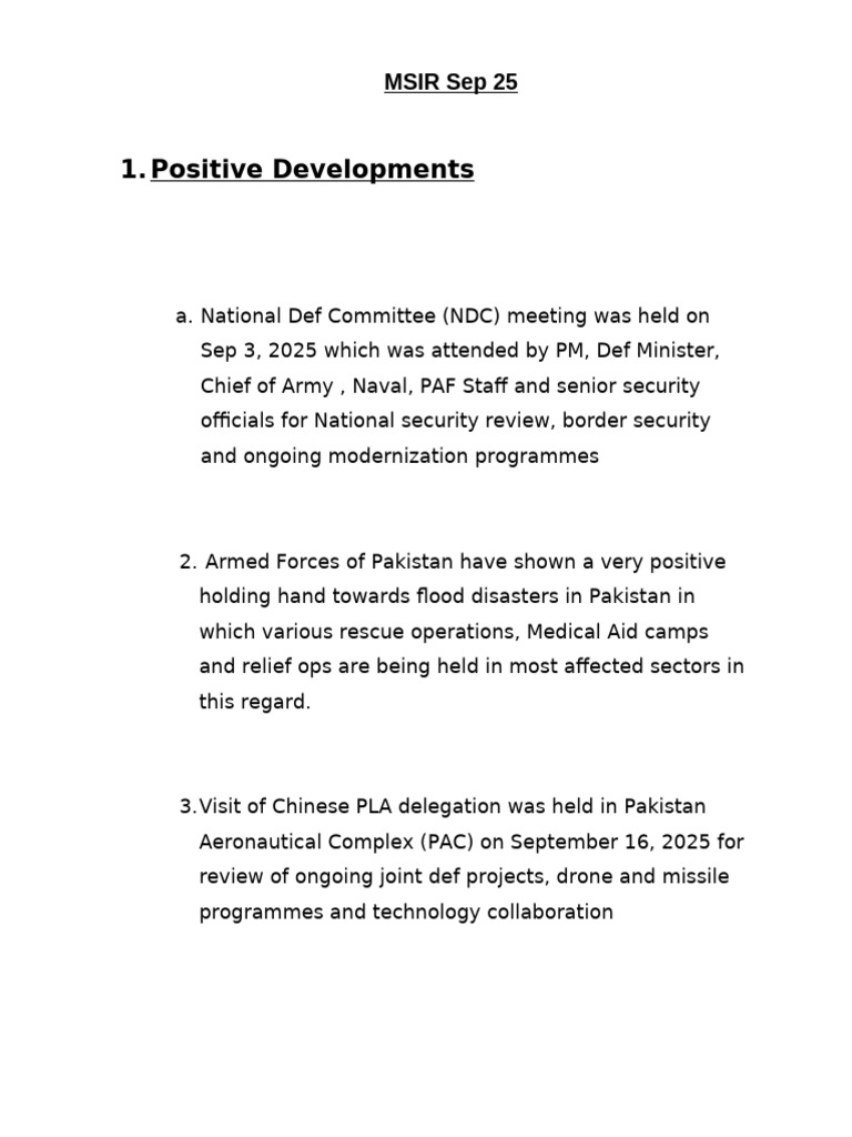 MSIR Sep | PDF | Pakistan | International Relations
