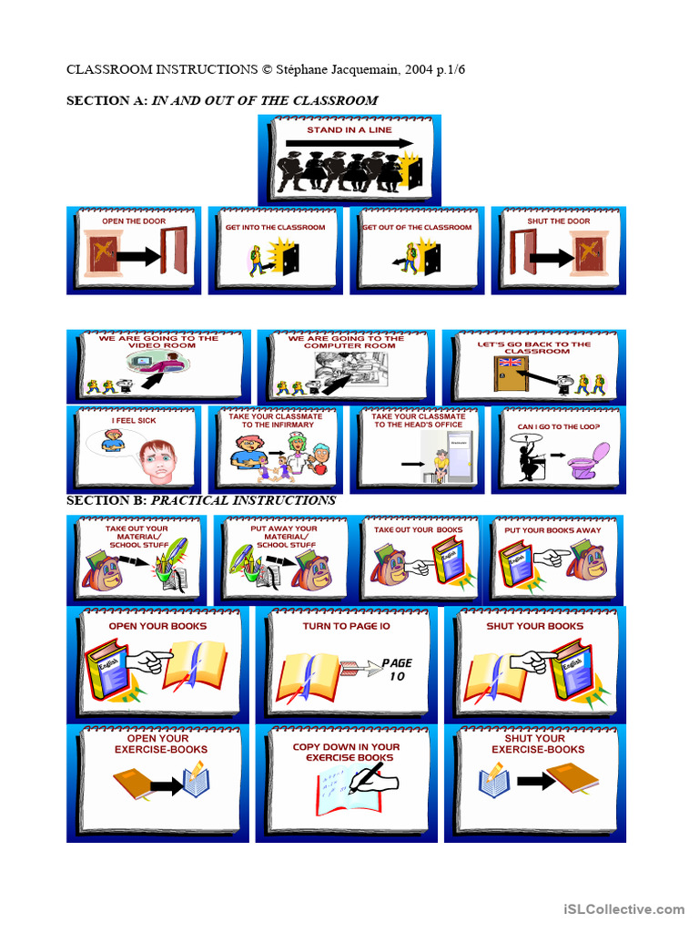 Learning Classroom Instructions | PDF
