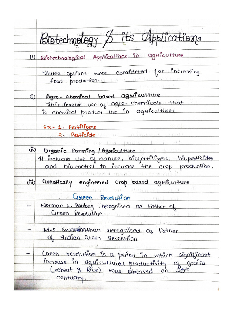 Biotechnology and Its Applications | PDF