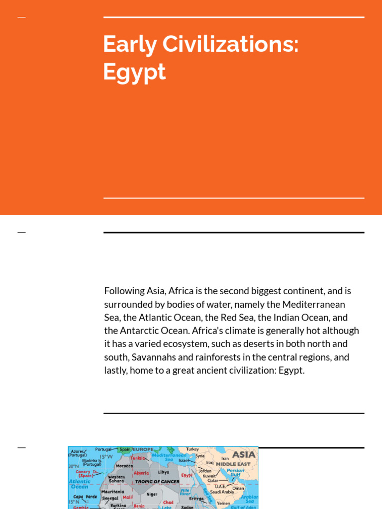 Ancient Egyptian Civilization Overview | PDF | Ancient Egypt | Egyptian ...