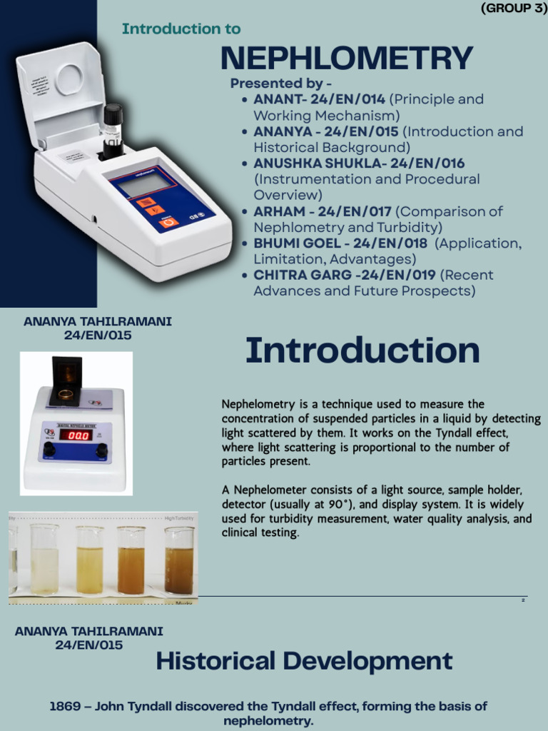 Presentation - Nephelometry a Professional Overview | PDF | Light ...