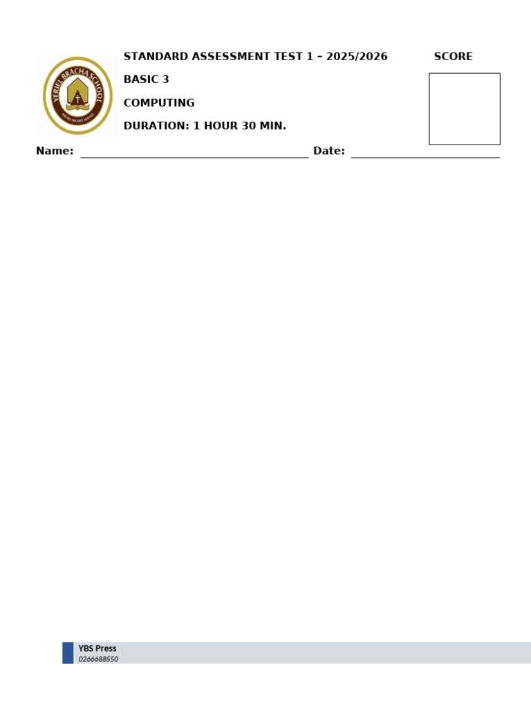 Standard Assessment Tests | PDF
