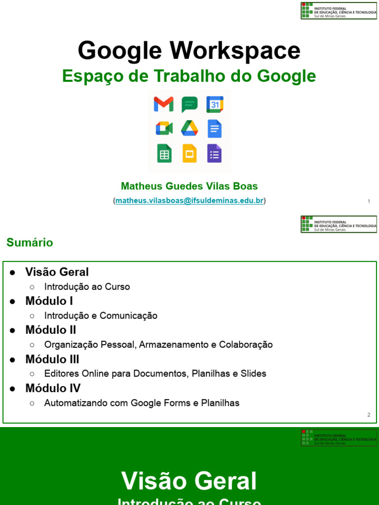 Curso Gratuito de Google Workspace | PDF | Informática | Programas