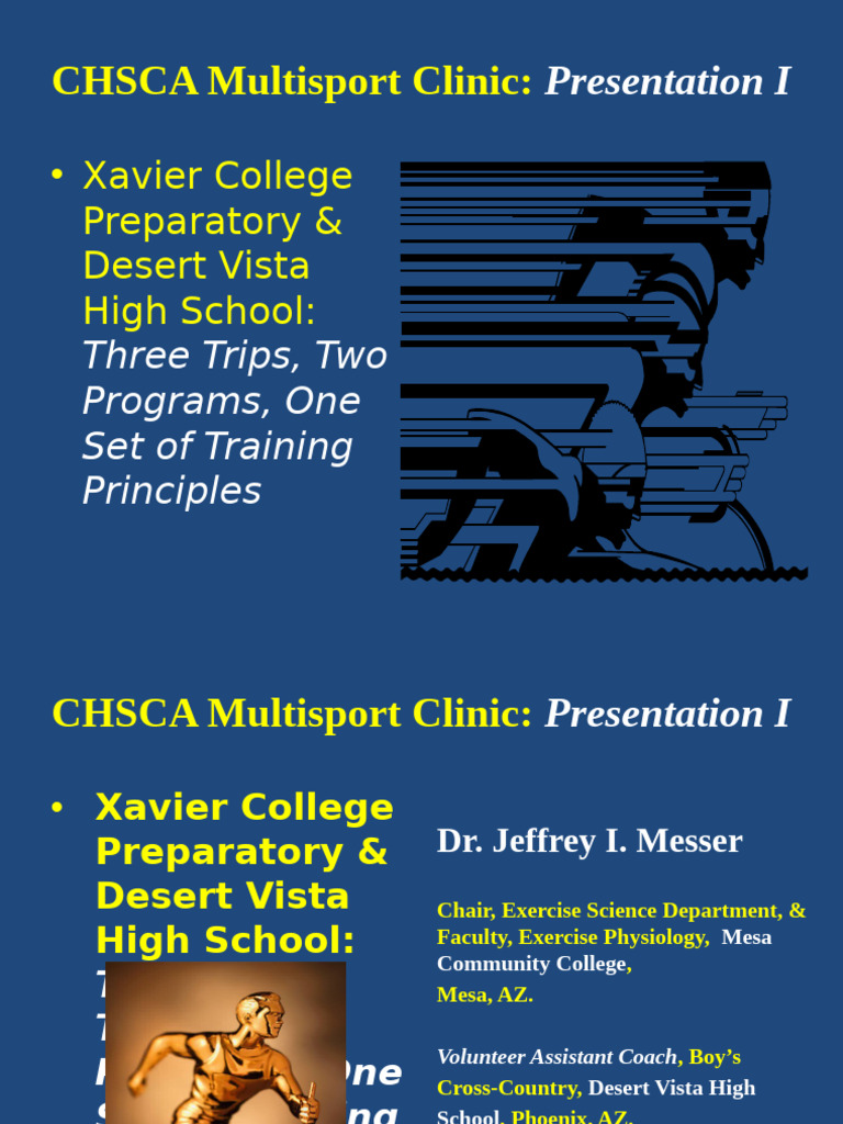 Chsca Multisport Clinic Overview Pdf Strength Training Aerobic Exercise 