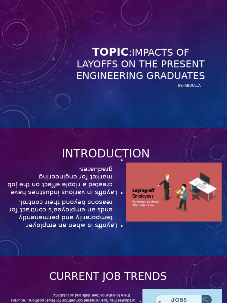 Effects of Layoffs on Engineering Graduates | PDF