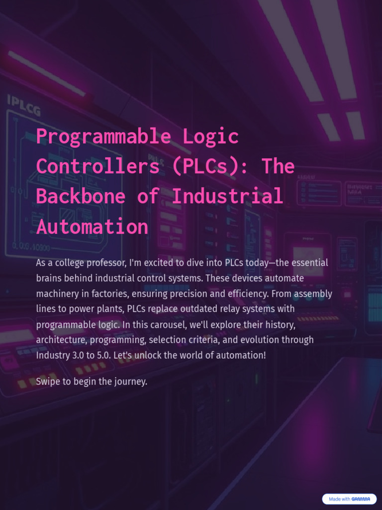Understanding PLCs in Industrial Automation | PDF | Programmable Logic ...