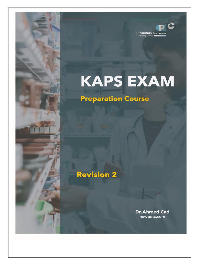 Cours de préparation à l'examen KAPS | PDF