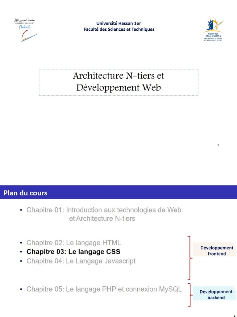 Chapitre 3 CSS 1 | PDF