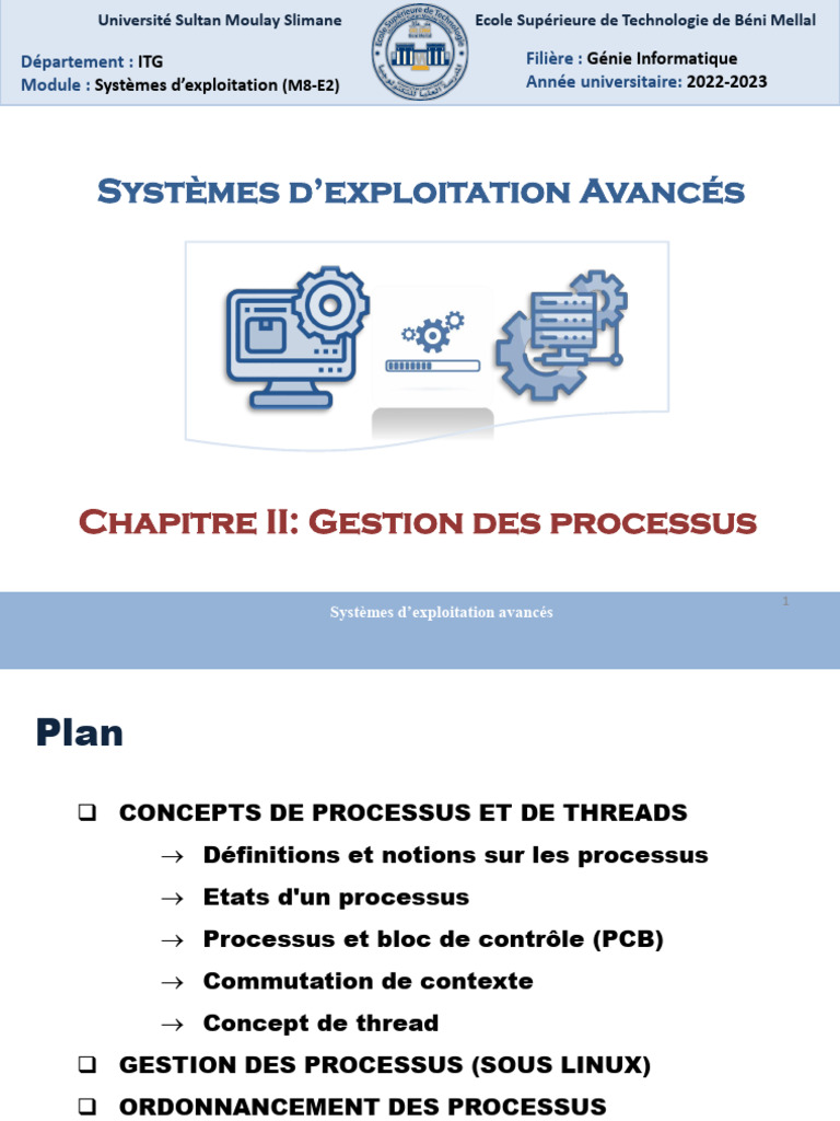 Gestion des processus sous Linux | PDF