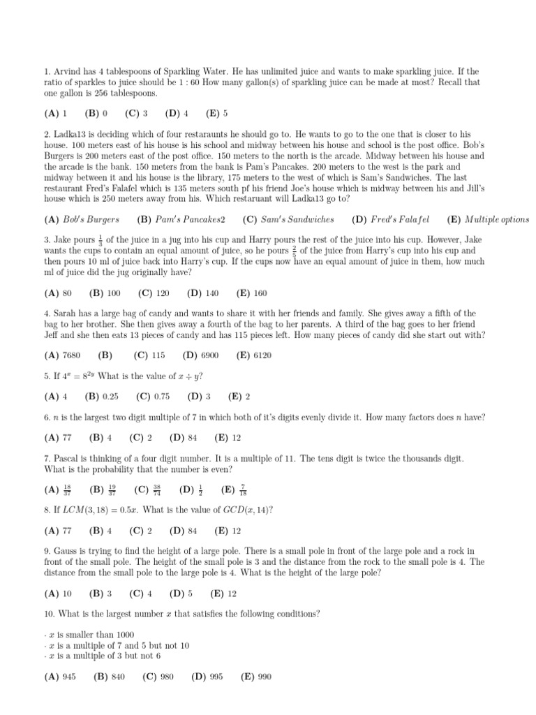 Math Problem Solving Scenarios | PDF | Triangle | Mathematics