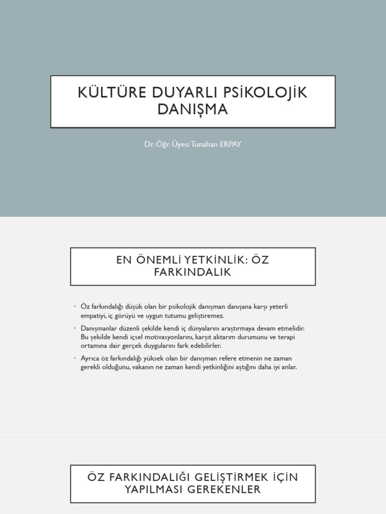 Özfarkındalık Ve Addressing Modeli | PDF