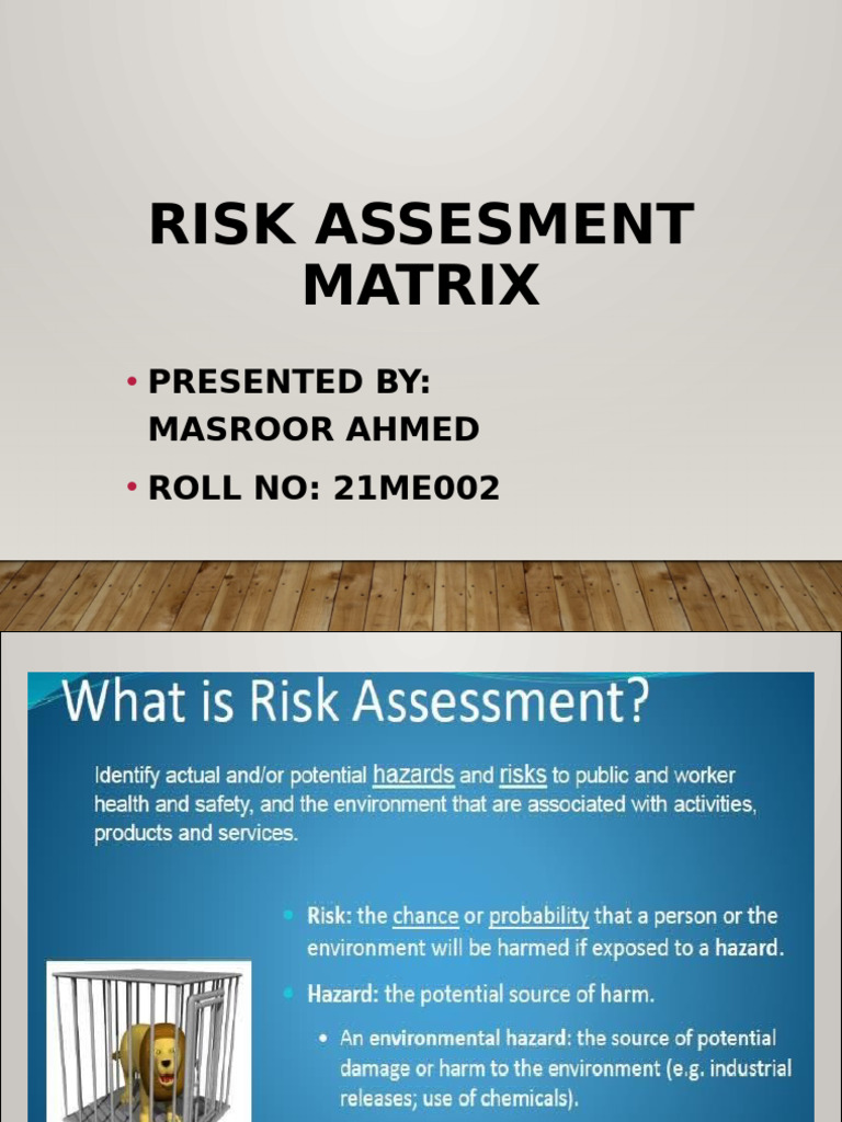 Risk Assessment Matrix | PDF
