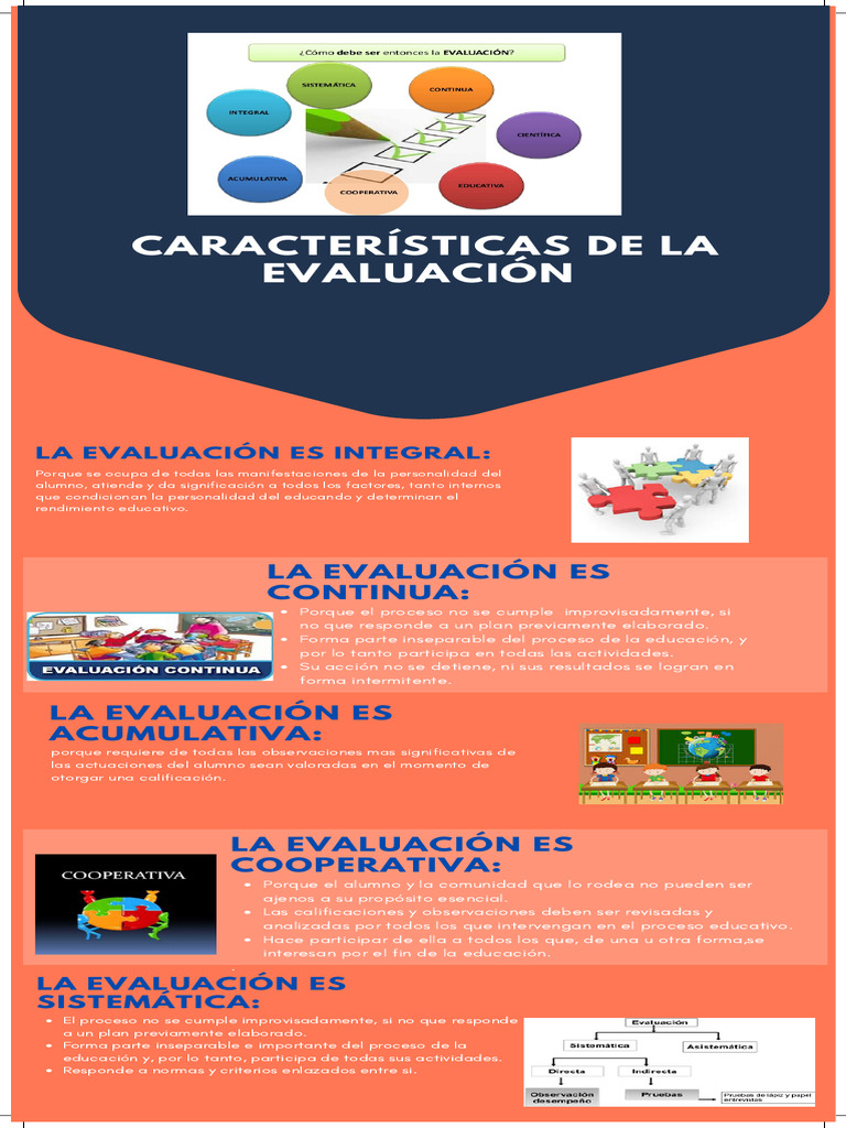 Características de la Evaluación Educativa | PDF