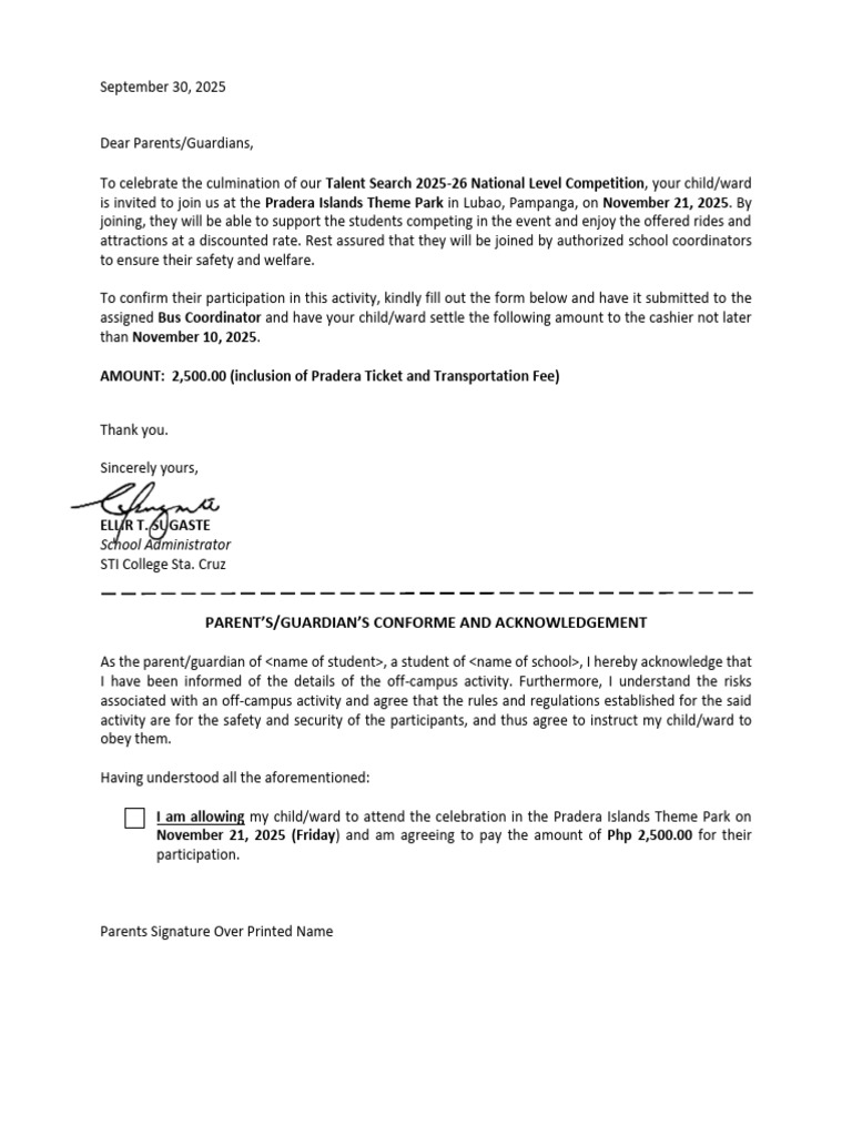 Shs Parents Consent | PDF
