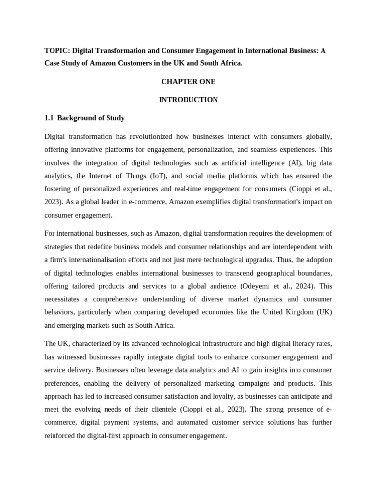 Digital Transformation CHAPTER 1 - 3 | PDF | Survey Methodology ...