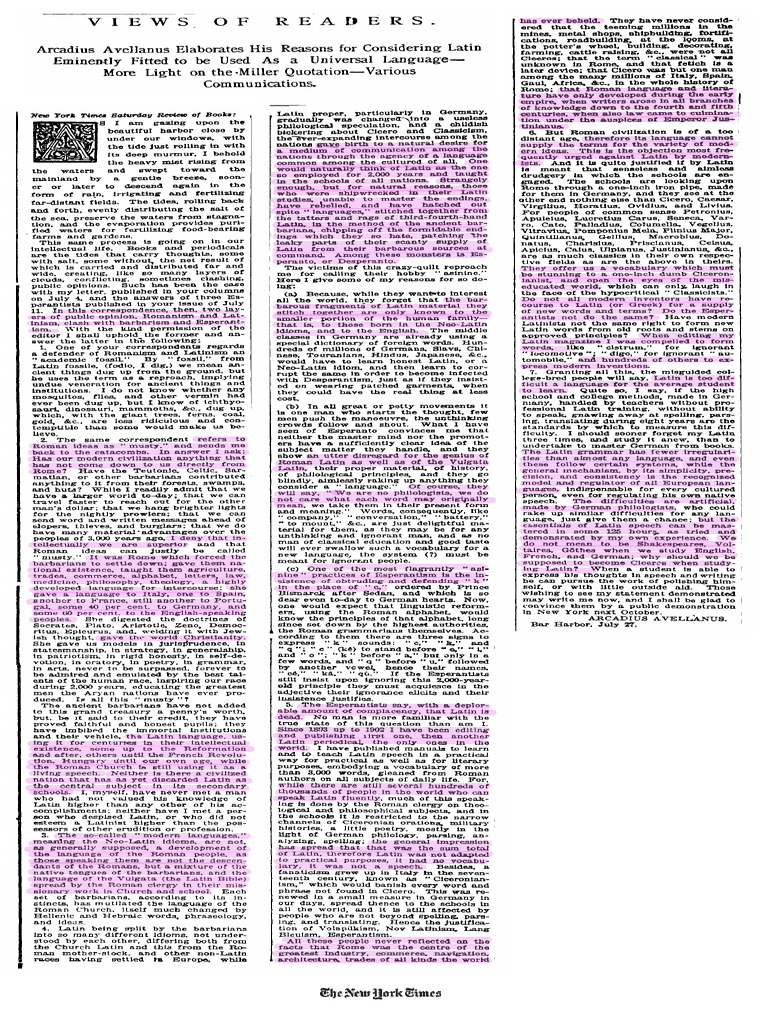 Avellanus - New York Times | PDF