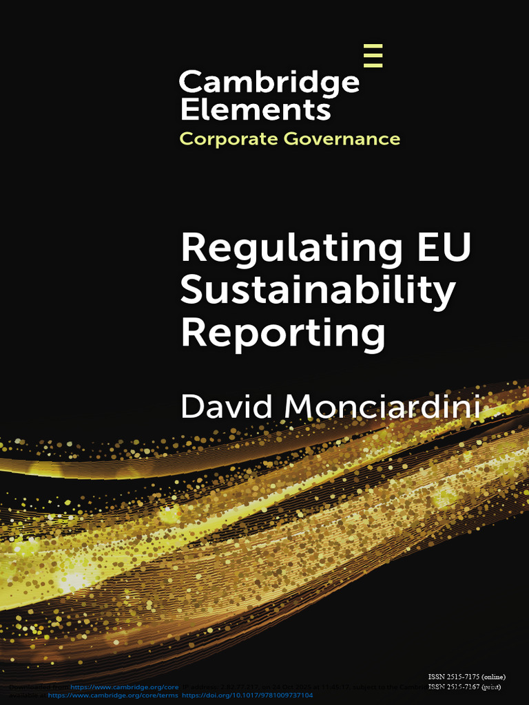 EU Sustainability Reporting Regulation | PDF | Sustainability | Governance