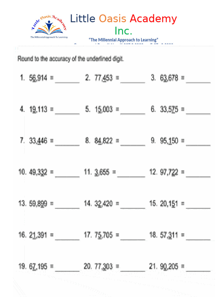 Rounding Off GRD 3 | PDF