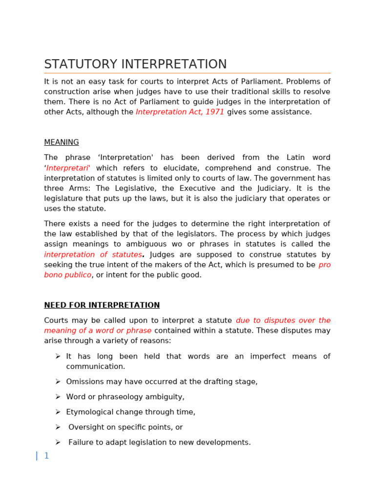 Understanding Statutory Interpretation | PDF | Statutory Interpretation ...