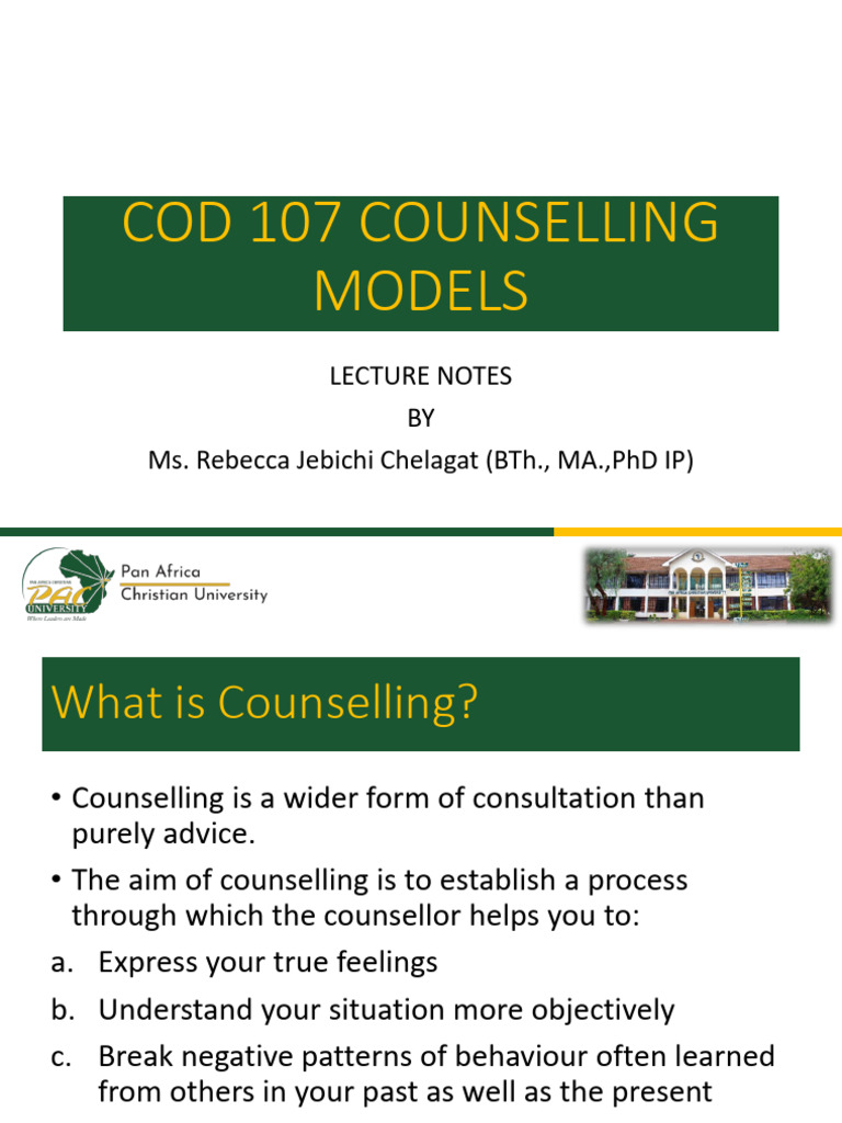 Counselling Models Overview and Techniques | PDF | Psychoanalysis ...