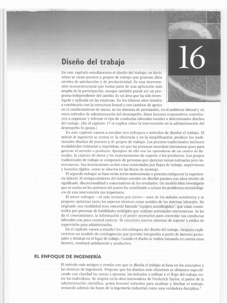 Desarrollo Organizacional y Cambio Cap 16 | PDF