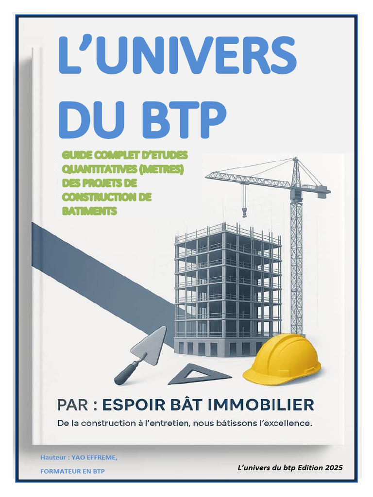 Guide Pratique du BTP 2025 | PDF | Fondation (construction) | Béton