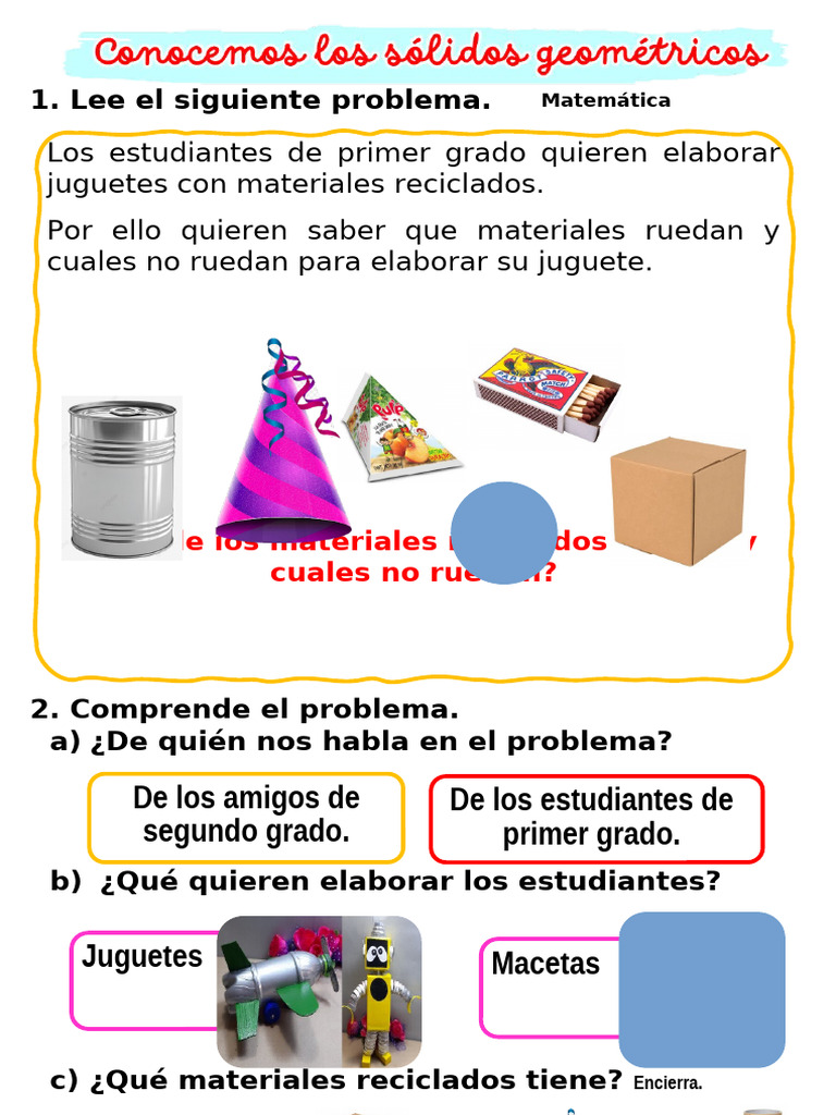 Materiales Reciclados que Ruedan y No Ruedan | PDF
