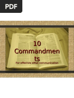 10 Commandments for Effective eMail Communication
