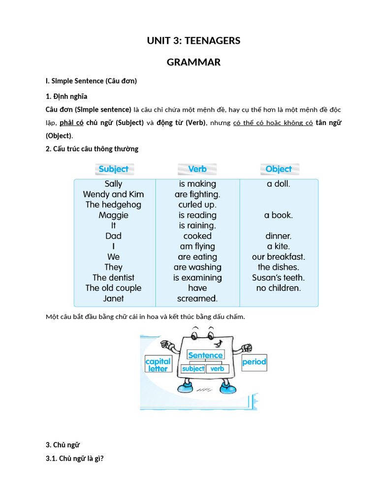 UNIT 3 - Grammar | PDF