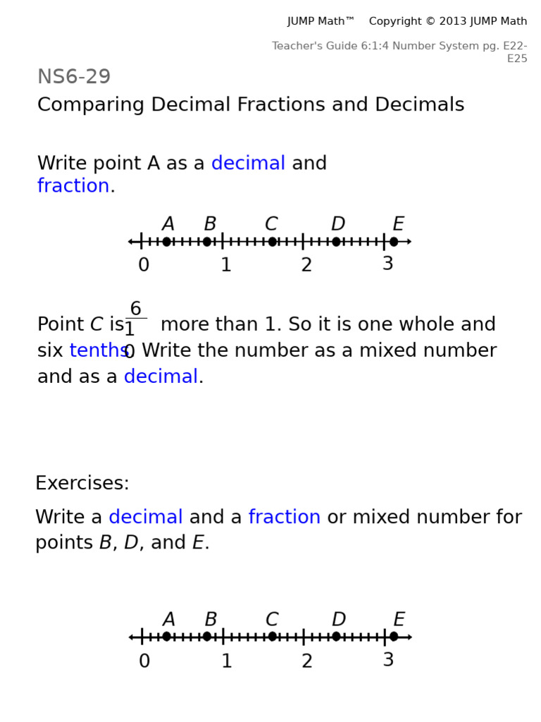 Decimal Fractions vs. Decimals Guide | PDF | Mathematical Objects ...