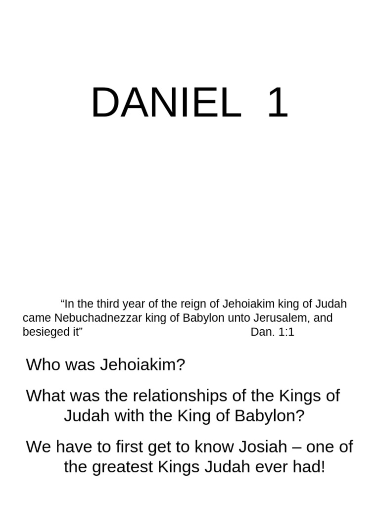 Study+on+Daniel+ +lesson+2+ +daniel+1 | PDF | Shadrach, Meshach, And ...
