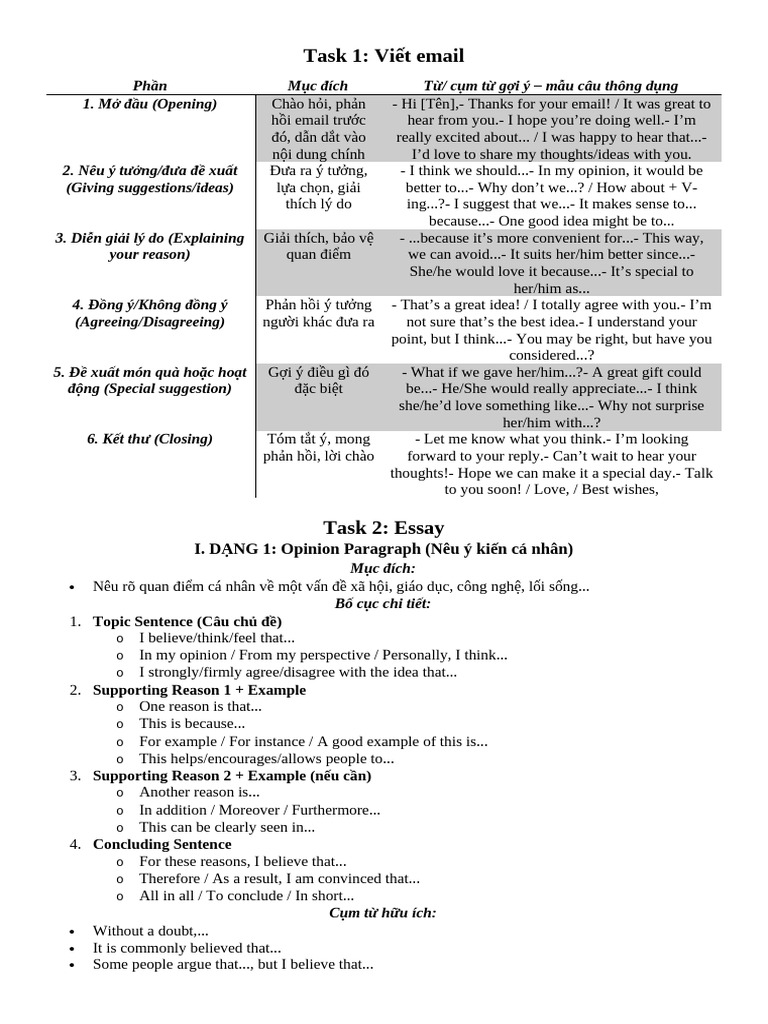 Email and Essay Writing Guide | PDF
