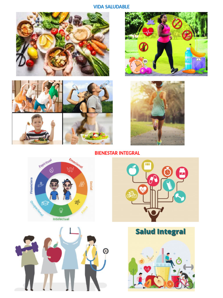 Vida Saludable y Bienestar Integral - Imagenes | PDF