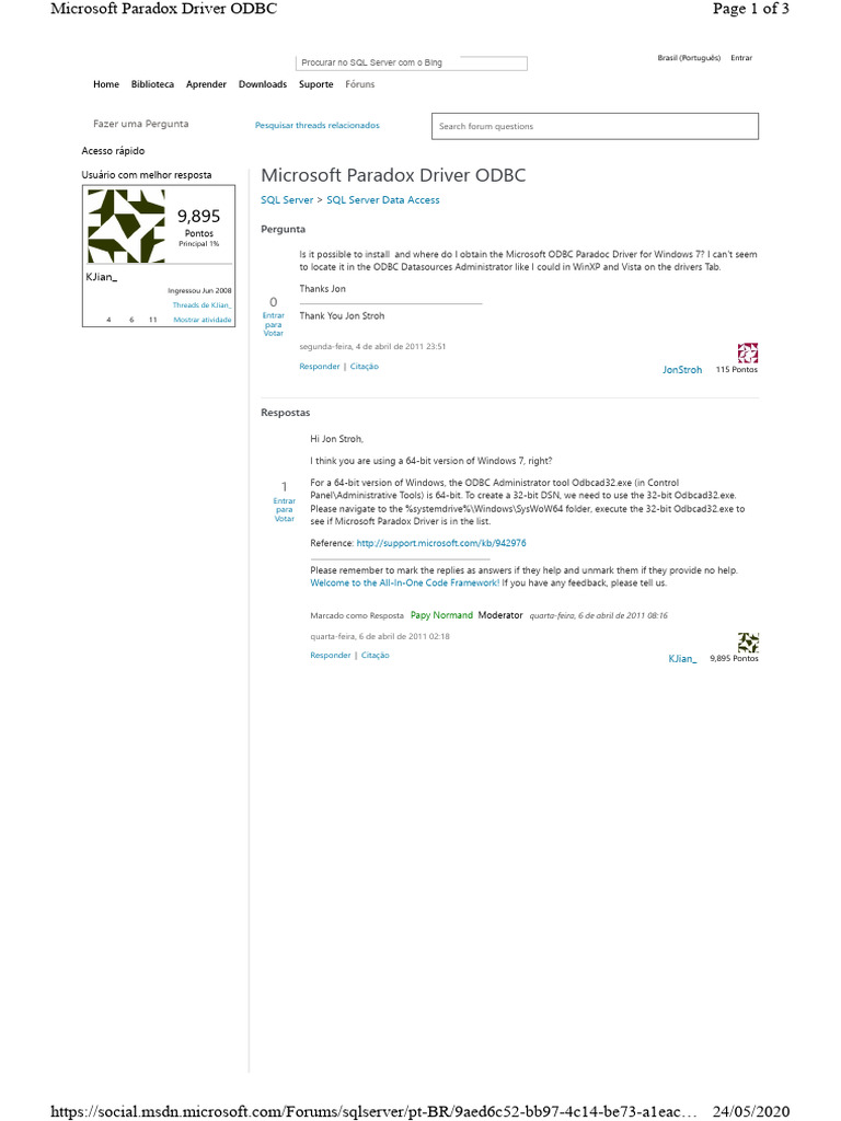 Delphi - Paradox Com Firedac (Microsoft Paradox Driver ODBC) | PDF ...