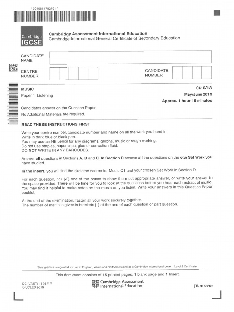 Listening Paper Zone 13 | PDF