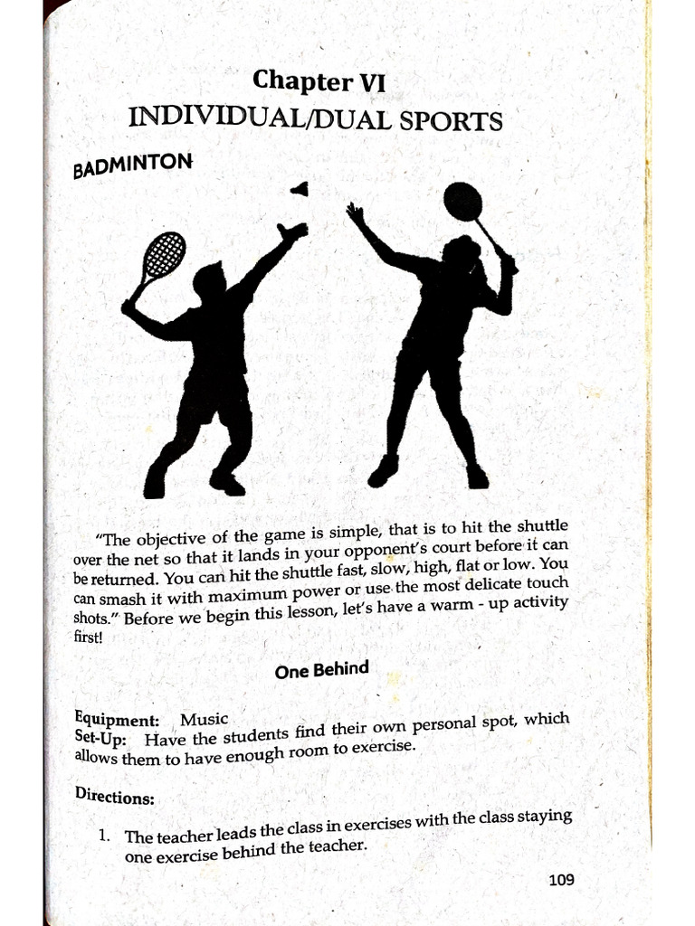 Individual and Dual Sports Badminton | PDF