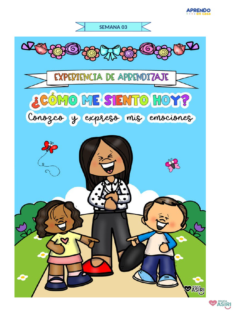 PROYECTO DE APRENDIZAJE EMOCIONES | PDF | Las emociones | Comunicación ...