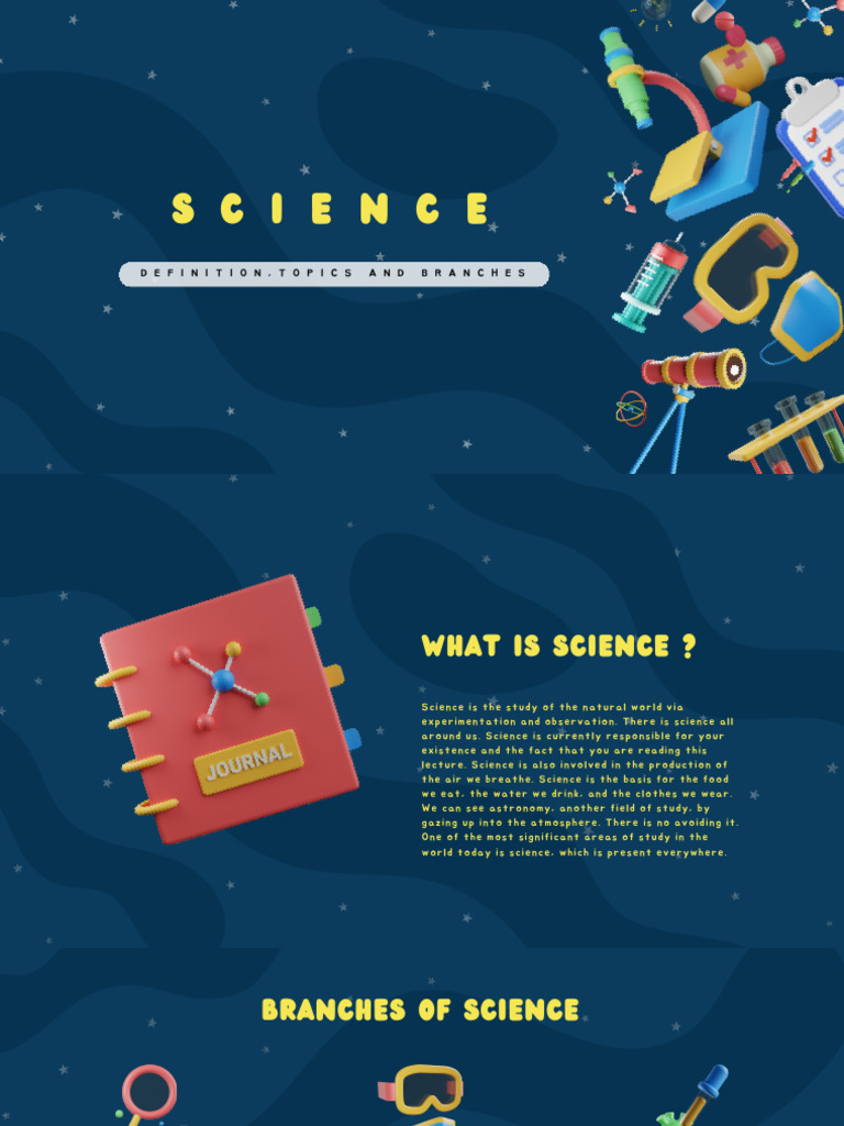 Prussian Blue Yellow 3D Science Class Education Presentation | PDF ...
