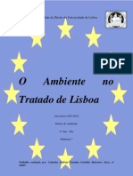 O Ambiente No Tratado de Lisboa