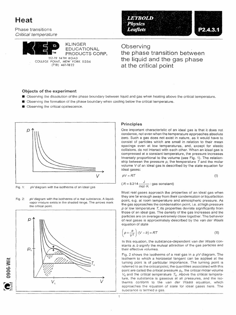 Critical Point | PDF